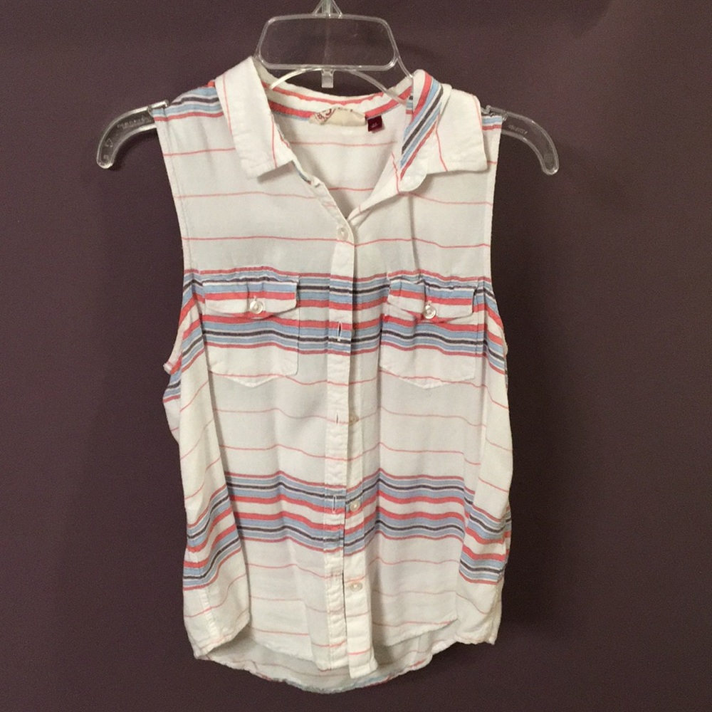 Button up tank top